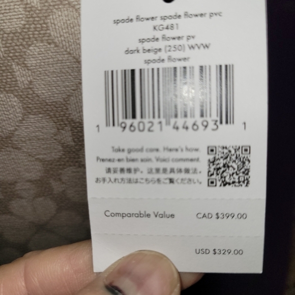 Kate Spade Beige Floral Crossbody Bag NWT - Picture 7 of 7